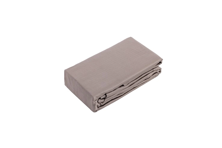 FITTED SHEET SATEEN 160X200+25 TAUPE 14968306