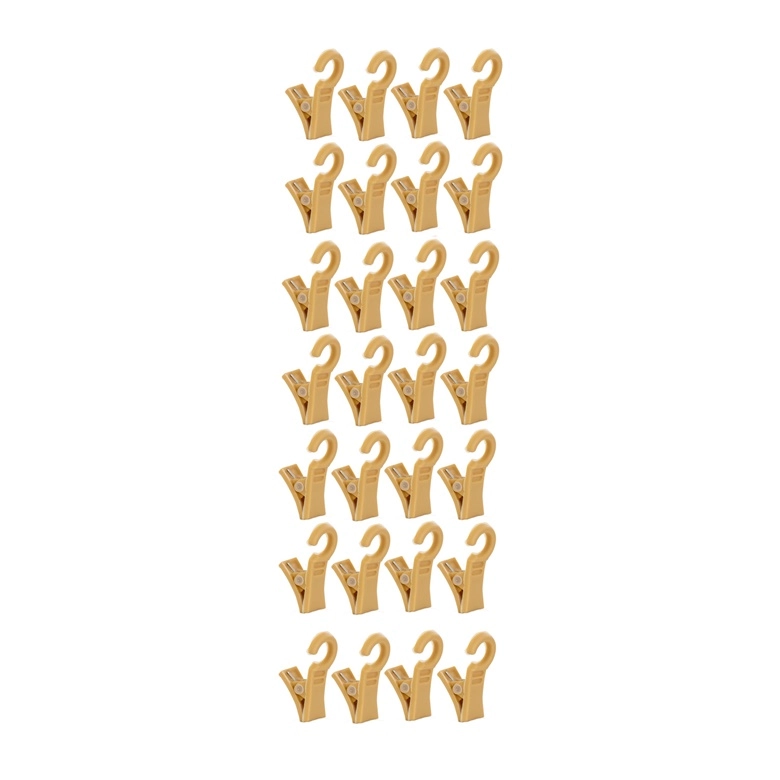 CLIPS FOR RING PL. BEIGE D28