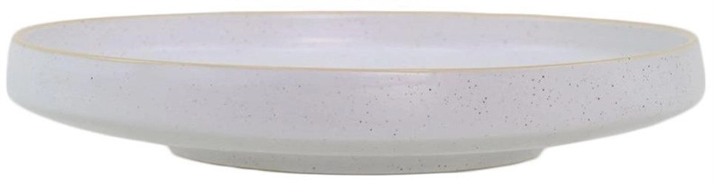 DESERT PLATE WHI DOTTED 18.7CM