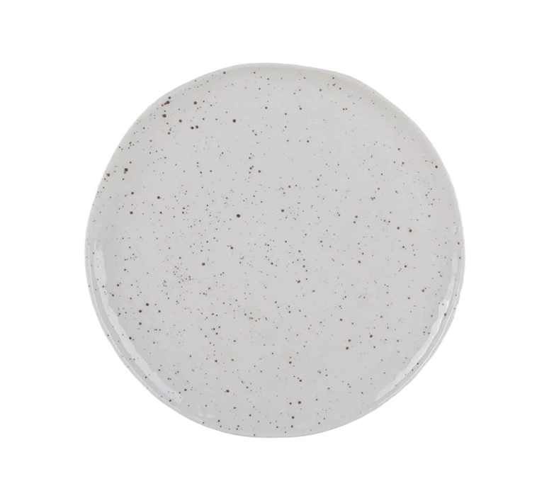 SALAD PLATE 21.8CM WHI DOT