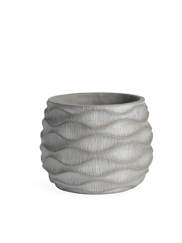 CEMENT POT BTP016G D28 H21.5CM