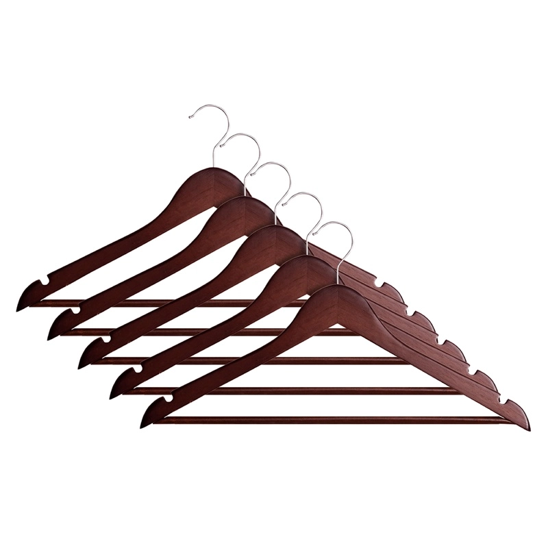 WOODEN HANGER LSN001-G DARK WOOD 5