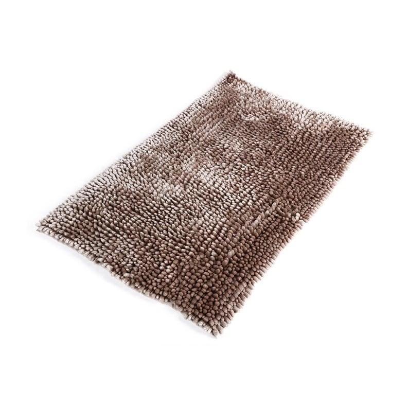 BATH MAT MA3488B 50X80CM CHENILLE BROWN