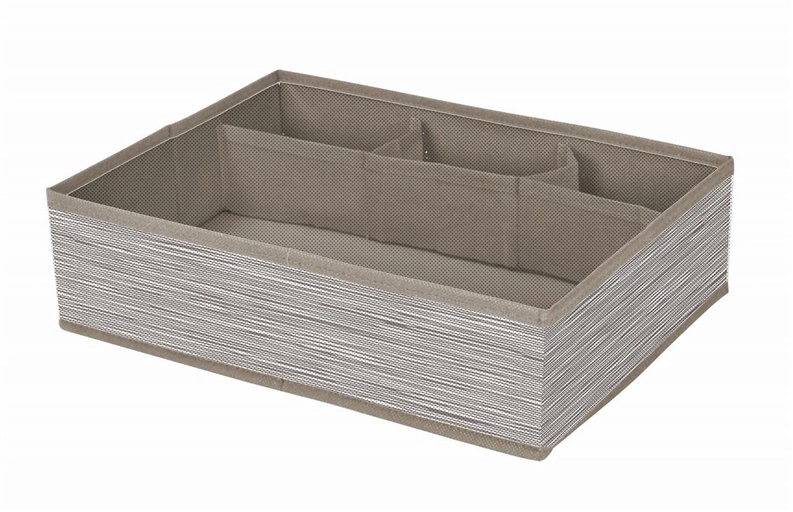 BOXSTORAGE 4 GRID 33X23.5X9CM BEIGE