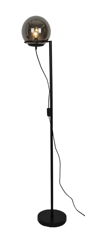 FLOOR LIGHT BORA E14 BLACK/SMOKY (