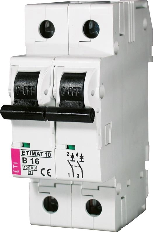 CIRCUIT BREAKER ETIMAT10 C16A 2P 002133716