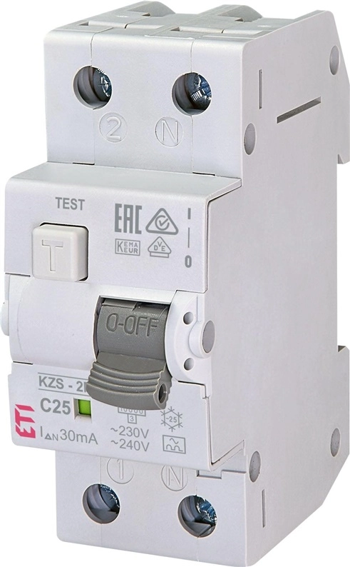 RELAY CURR LEAK 2P 25A 30MA