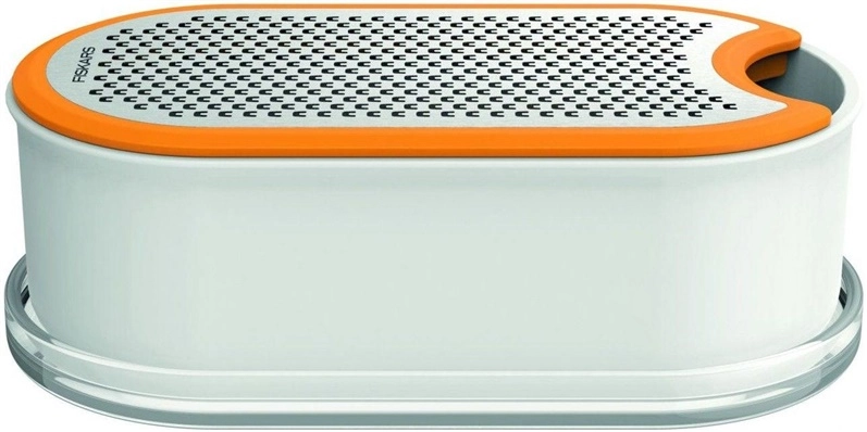 FISKARS GRATER WITH FUNCTIONAL FORM CONTAINER