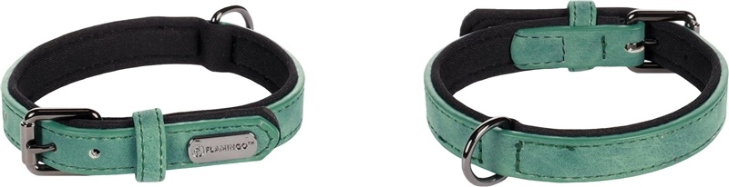 DOG COLLAR DELU GREEN 24-30CM 15MM