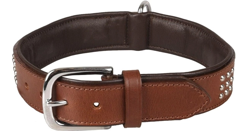 DOG COLLAR SEDONA BROWN 39-45CM 37MM
