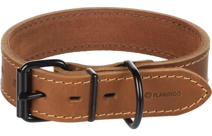 DOG COLLAR MONTANA COGNAC 35-45CM 35MM