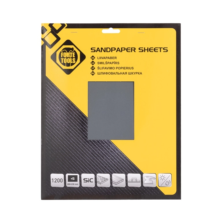 SAND PAPER MET NO1200 230X280 5PCS