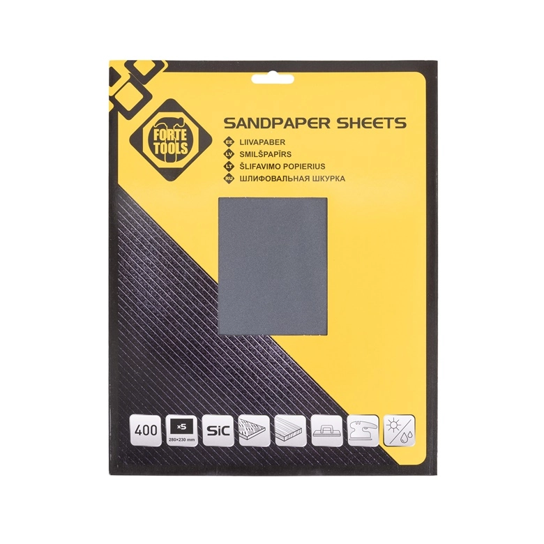 SAND PAPER MET NO400 230X280 5PCS