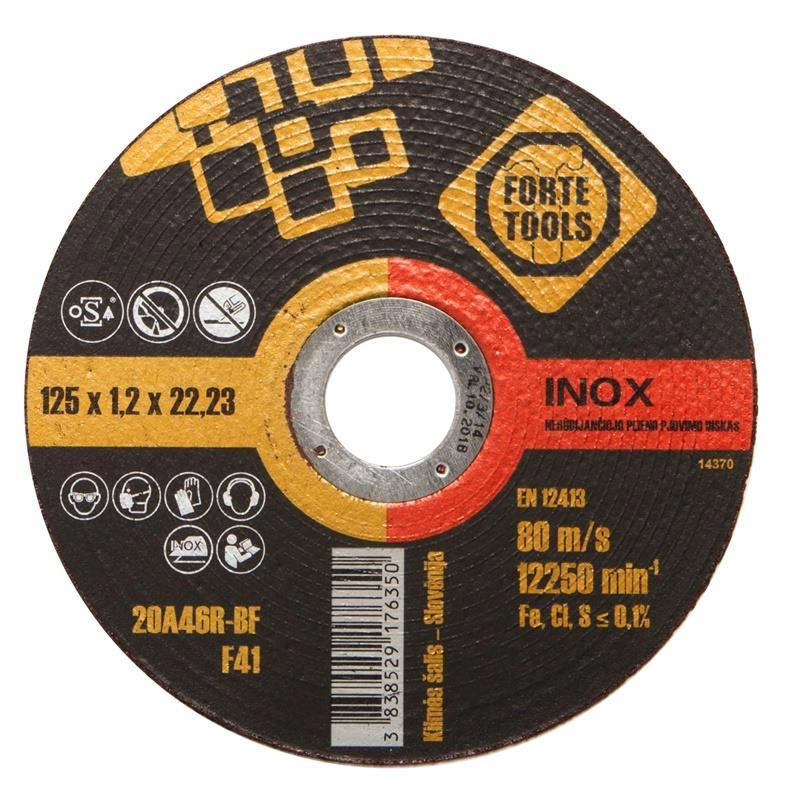 CUTTING DISC 125X1.2X22 MM FORTE