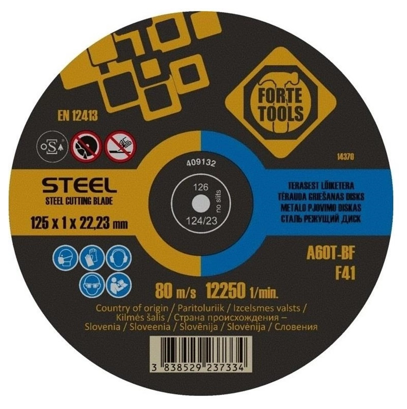 CUTTING DISC FORTE TOOLS 125X1.0X22METAL