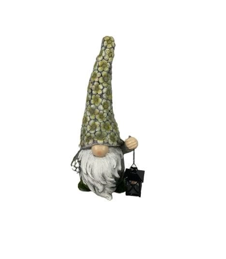 DECORATION GNOME WITH LANTERN 25X20X56CM NFZ21018B