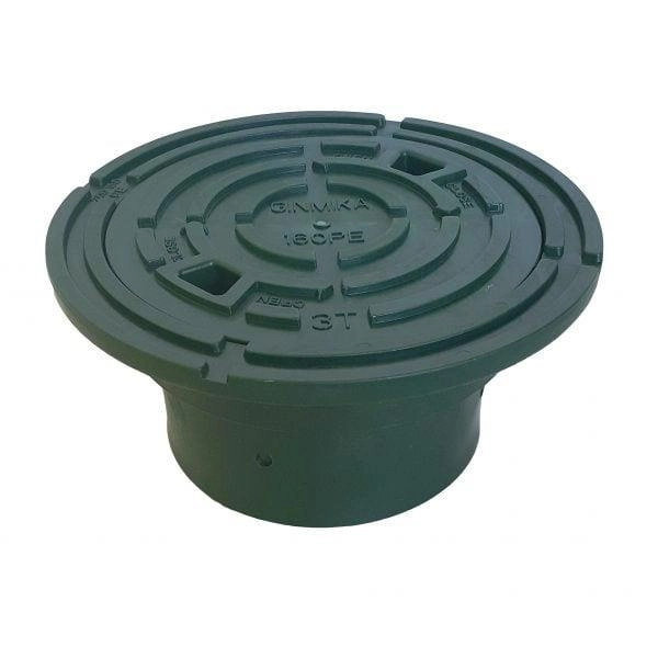 INSPECTION COVER 160PE-G 3T GREEN (
