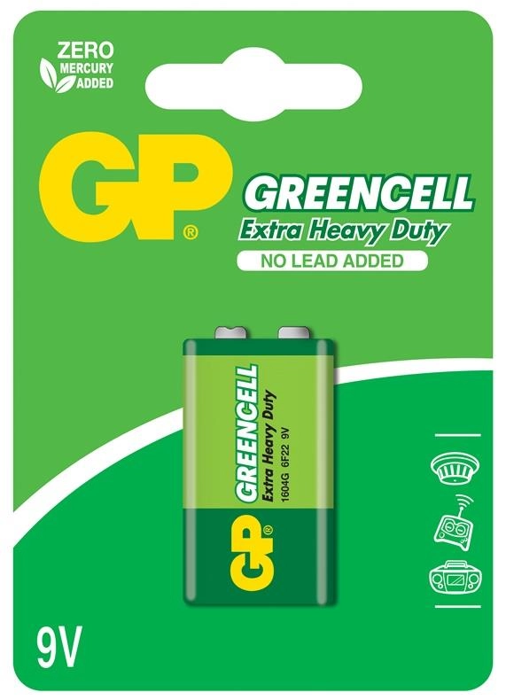 BATTERY GREENCELL 9V 1604GLF-U1 GPPVCF9VG006 4891199002212