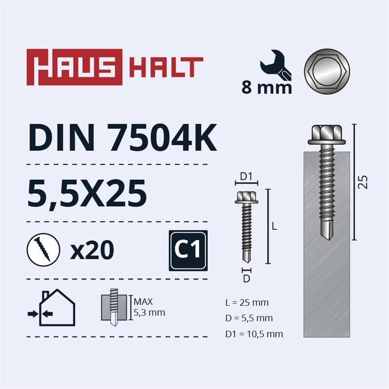 SELF SCREW 5 5X25 DIN7504K ZN