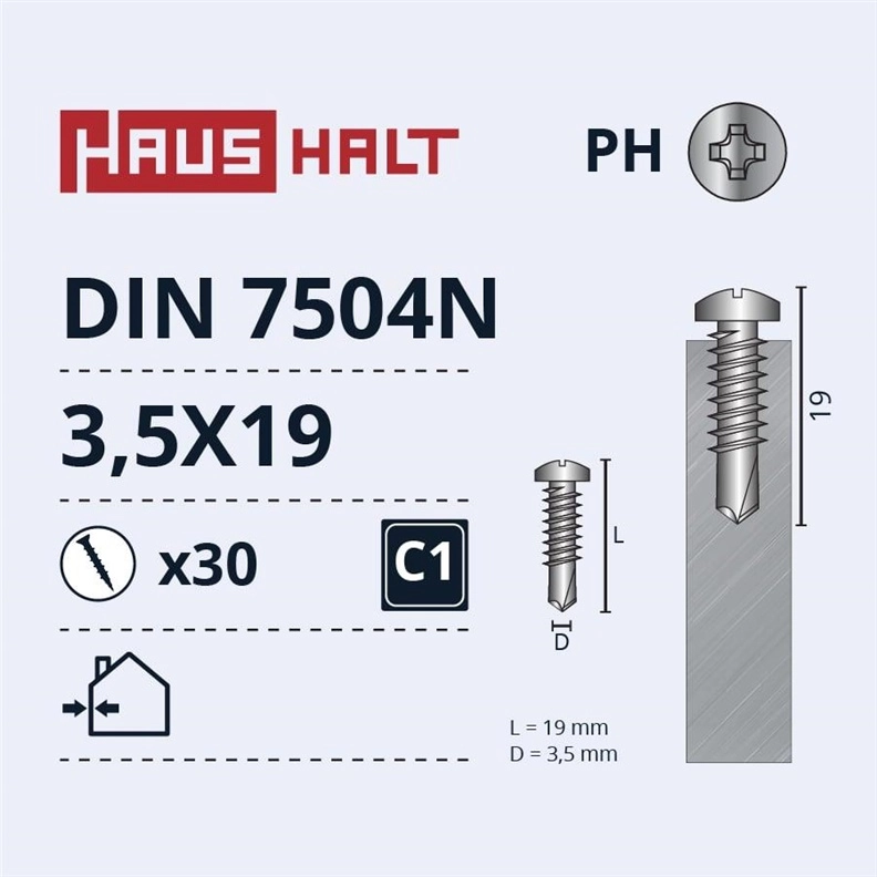 AJmaker SELF SCREWS 3.5X19 DIN7504N