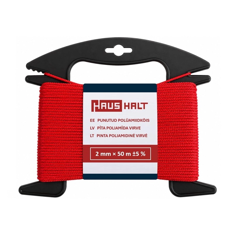 Haushalt BRAIDED POLYAMIDE ROPE 50MX2MM RED