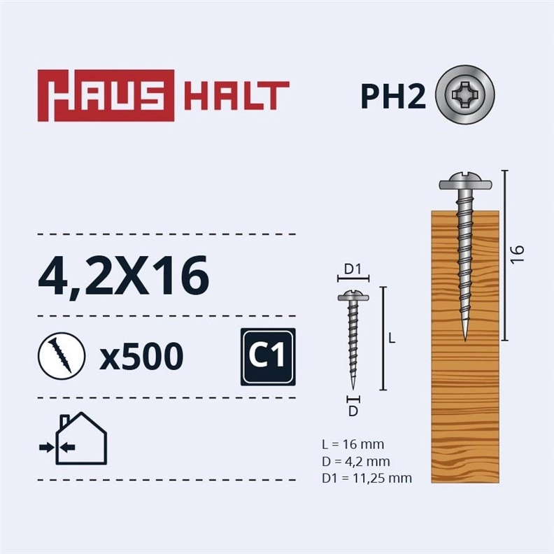 SELF SCREW 4.2X16 METAL WOOD
