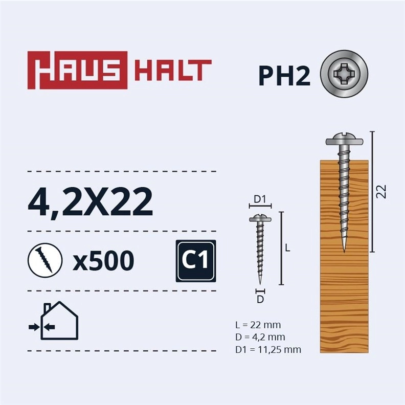 SELF SCREW 4.2X22 METAL WOOD