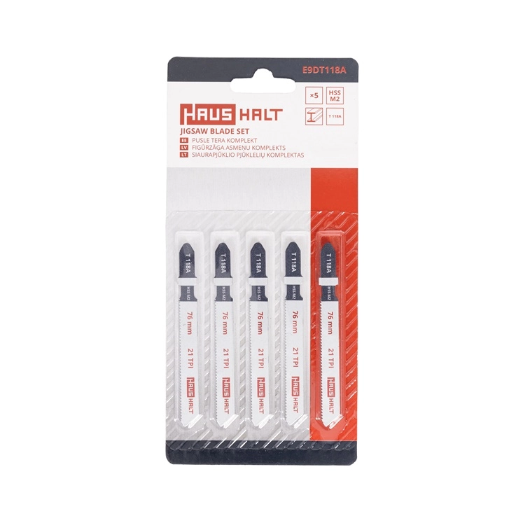 JIGSAW BLADE SET HAUSHALT T118A 5PCS