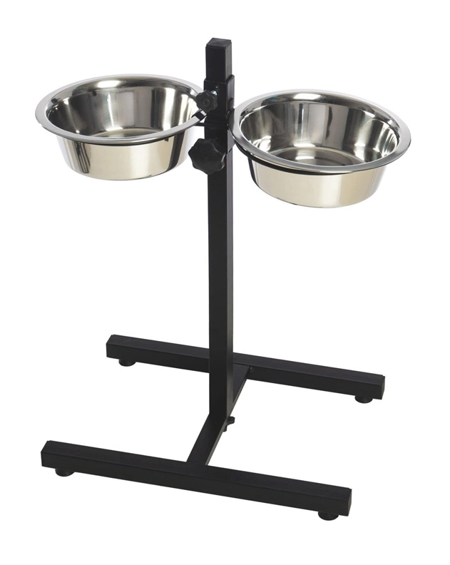 DOUBL BOWL MET ADJUST STAND HOPPY