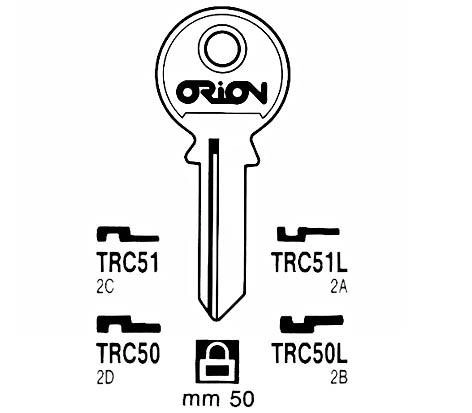 BLANK KEY TRC51(TRI-9D) TRI CIRCL 15165802