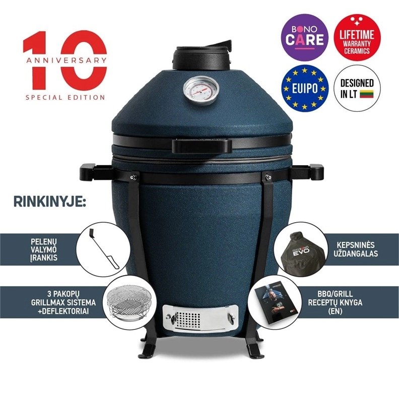 GRILL KAMADOBONO MINIMUM EVO16 BLUE MATTE