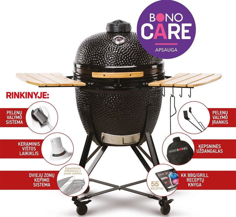 Kamado Bono Grande Ceramic Grill 23"