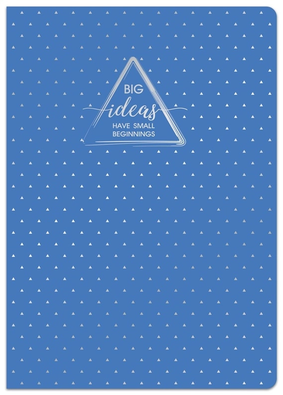 HARD COVER NOTEBOOK A5 SILVER SQUARED