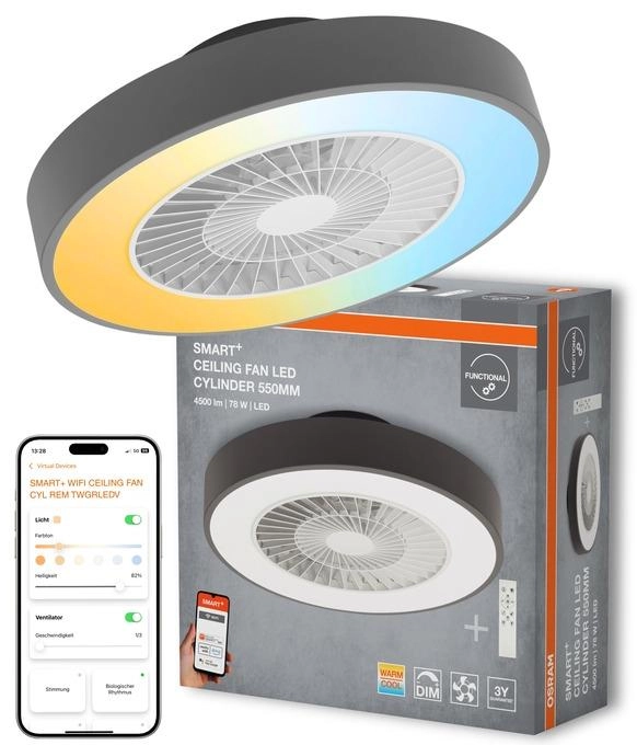SMART WIFI CEILING FAN CYL REM