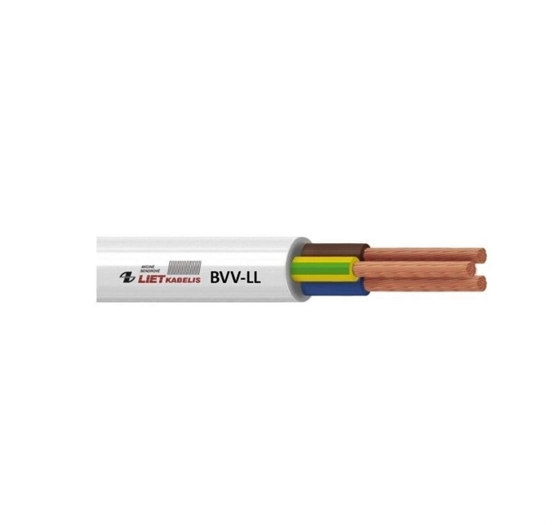 CABLE BVV-LL 3X1 WHITE 25M 4779016547255