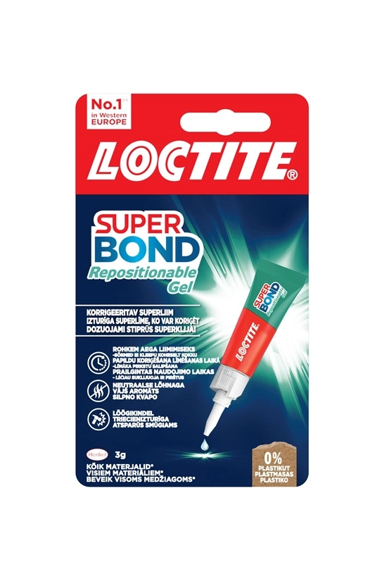 GLUE LOCTITE SUP BOND REPOSITIONABLE 3G