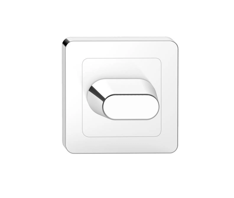 WC ESCUTCHEON ON SQUARE ROSET CHROME