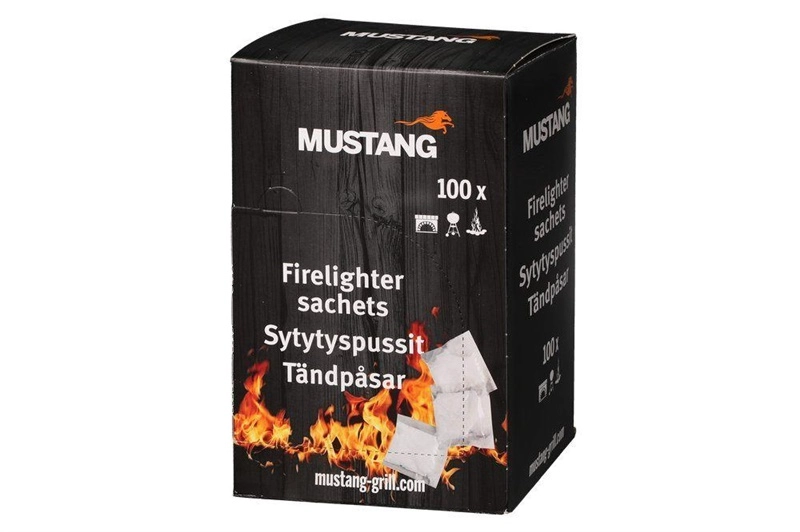 MUSTANG FIRELIGHTER BAG ODOURFREE 100PCS 14970277