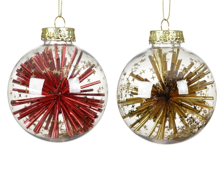 Klass ORNAMENT PLASTIC TRANSPAR D8CM 26169