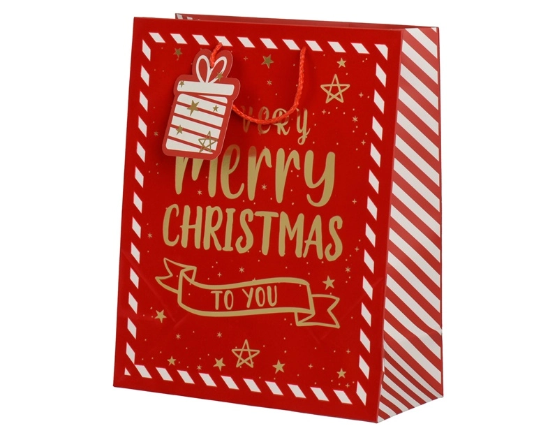 Party Deco GIFT BAG VELVET 26X12X32CM