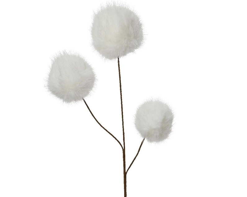 Kwiatydonice BRANCH DECORATIVE WITH FLUFF 70CM