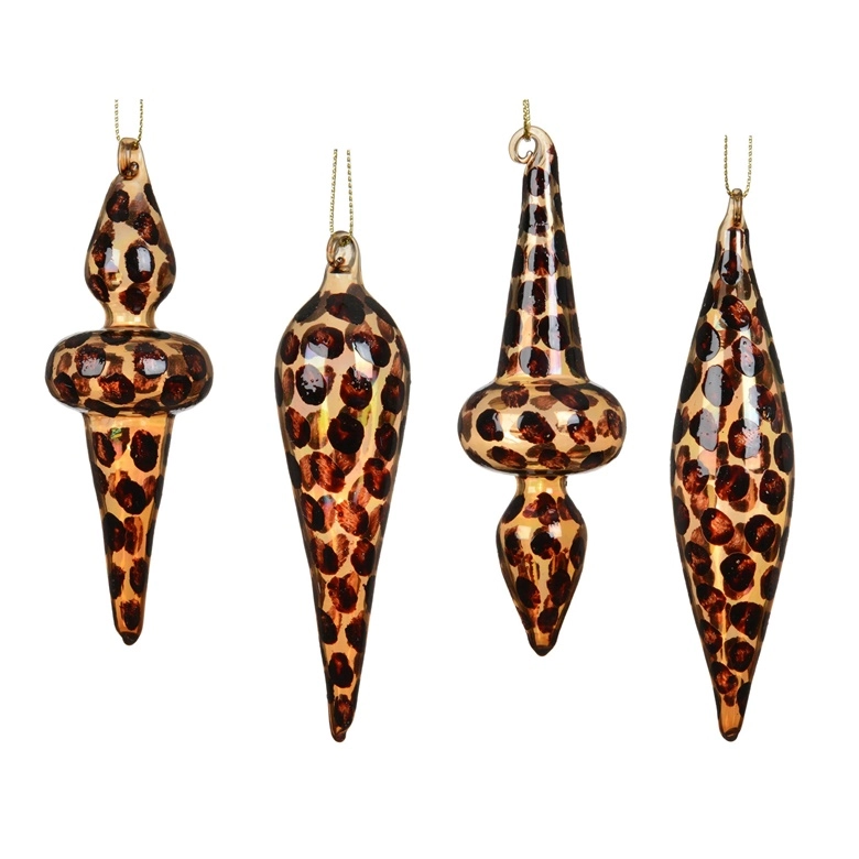 Klass ORNAMENT GLASS LEOPARD H11 D4CM