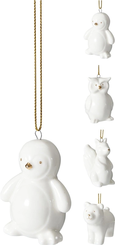 CHRISTMAS_TO DECORATION HANGING PORCELAIN 5CM 600446991