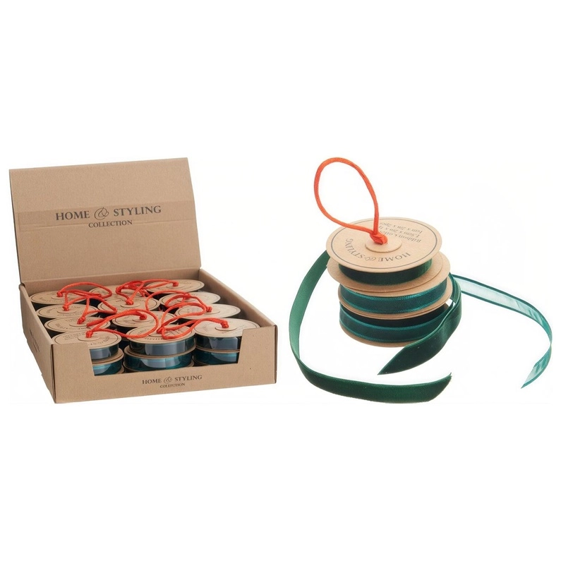 Party Deco RIBBON GIFT WRAPPING GREEN