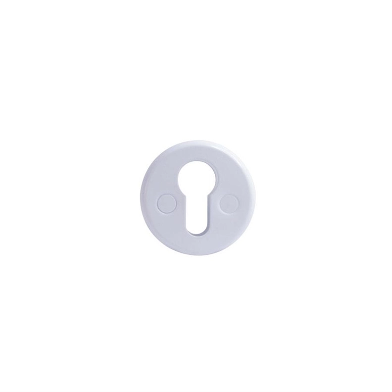 ESCUTCHEON 016PZ STEEL CYLINDER WHITE 016PZ_CH_WHITE