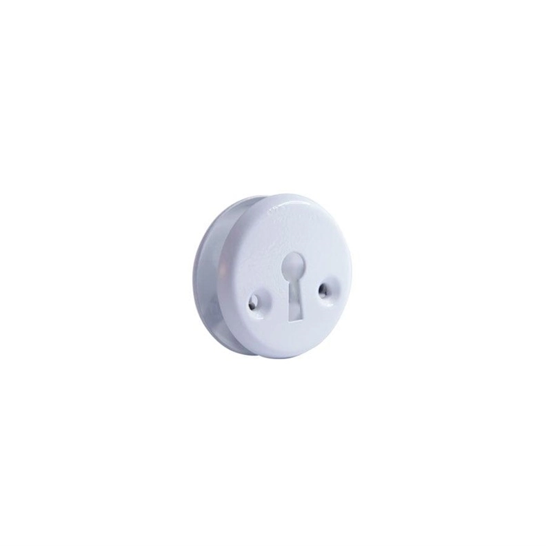 ESCUTCHEON 016 STEEL KEY WHITE 016_KH_WHITE