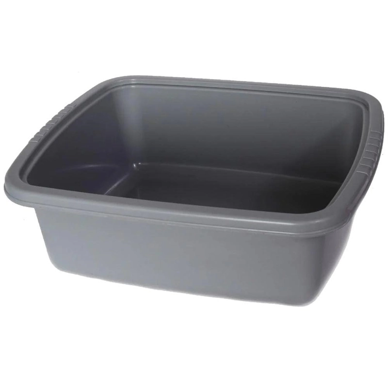 SQUARE BASIN 14L 39X39X15CM COCOA 121044