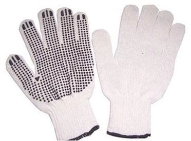 GLOVES KNITTED RUBBER DOTTE GB62 SIZE