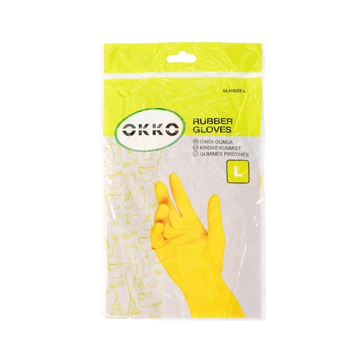HOUSEHOLD RUBBER GLOVES OKKO L 14968926