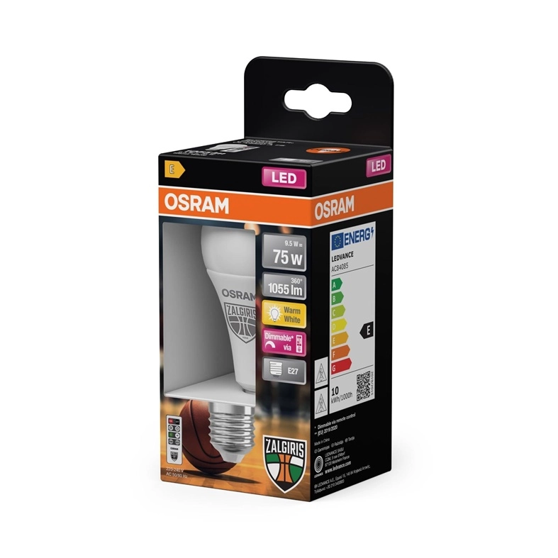 Osram LED bulb ZALGIRIS EDITION  E27